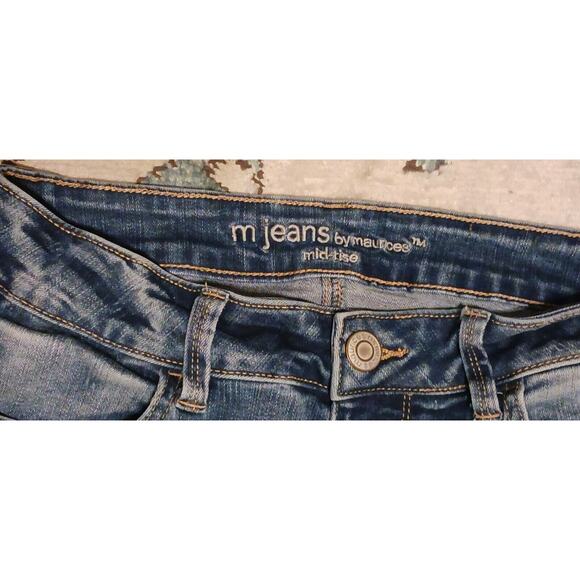 M Jeans by Maurices Womens Jeans Sz Small Long Blue Denim Skinny Leg Mid-Rise - Picture 3 of 9